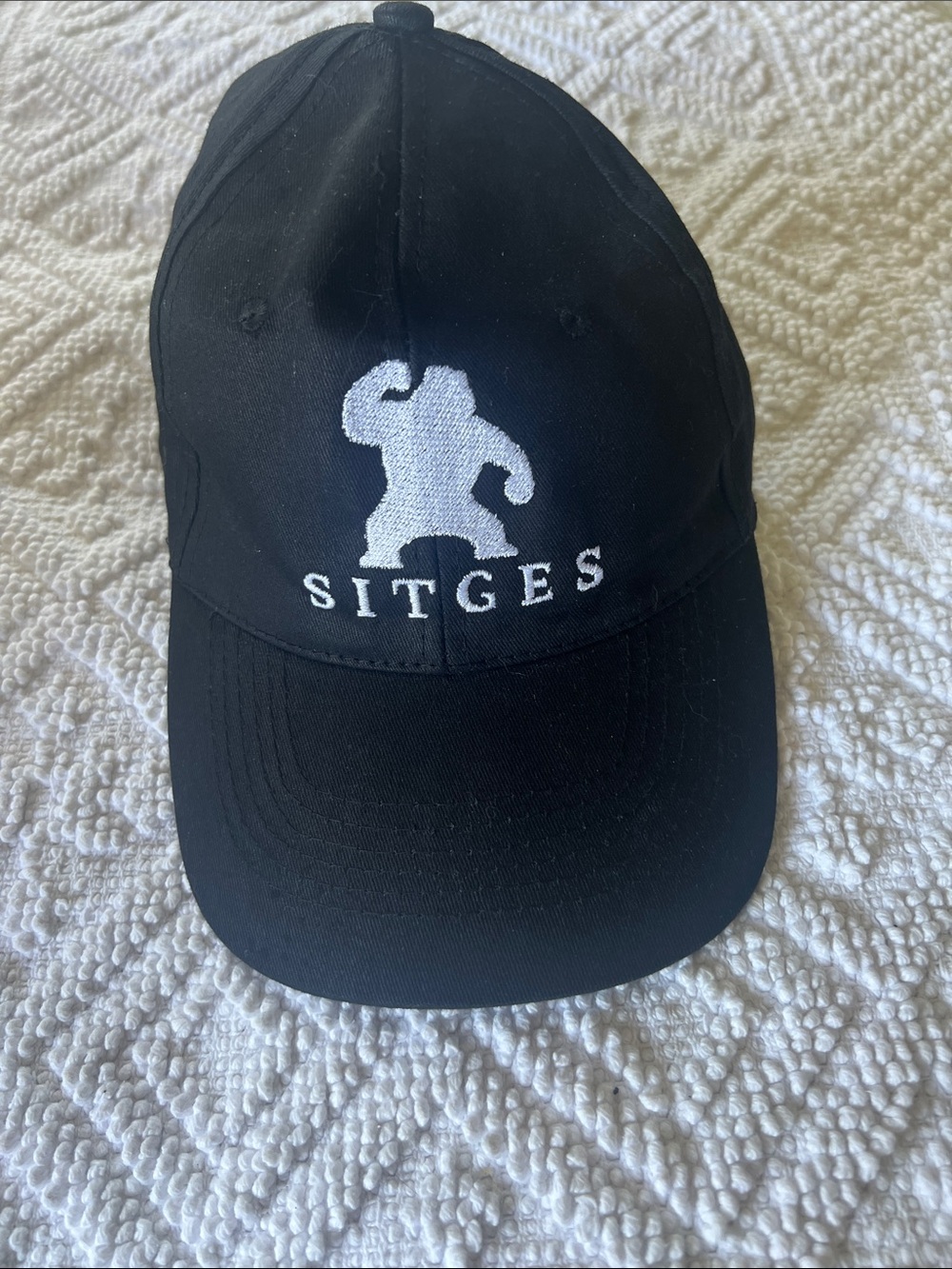 Michael Kors Black Baseball Cap with White Sitges Logo